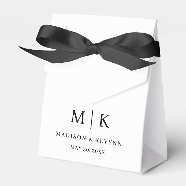 Minimal und Chic | Hochzeit Geschenkschachtel (Vorderseite)