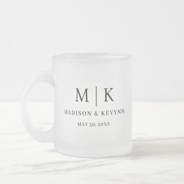 Minimal und Chic | Hochzeit Mattglastasse (Links)