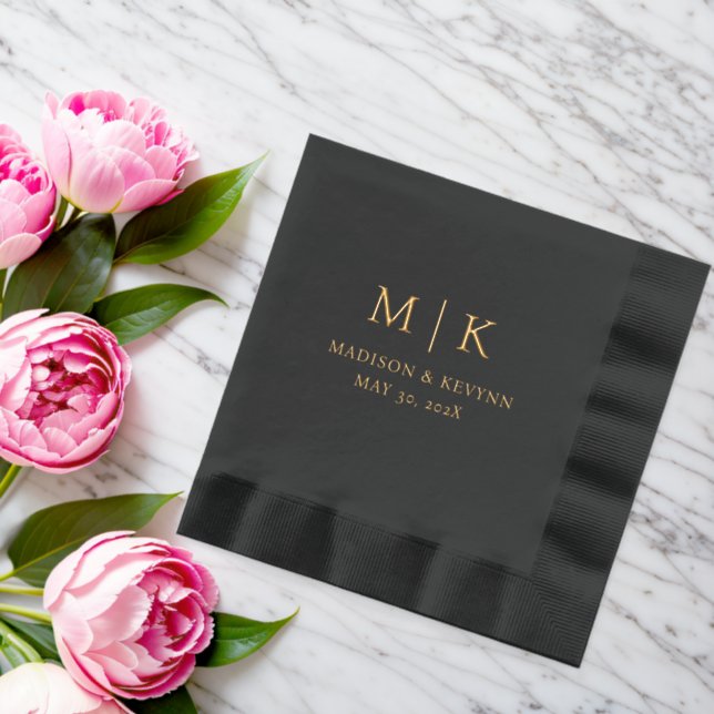 Minimal und Chic | Hochzeit Servietten Mit Folie (Insitu (Hochzeit))