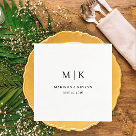 Minimal und Chic | Hochzeit von Napkins Serviette