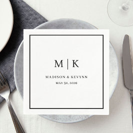 Minimal und Chic | Hochzeit von Napkins Serviette