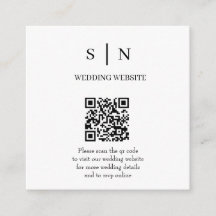 Minimal und Chic | QR-Code Weiß und Schwarz