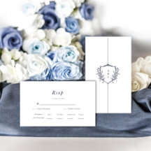 Minimal und Chic | RSVP für Navy und White Wedding