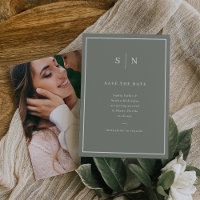 Minimal und Chic | Seite Grün/Weiß mit Foto