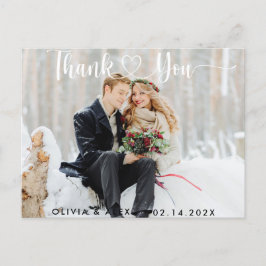 Minimal und Chic Vielen Dank Postkarte