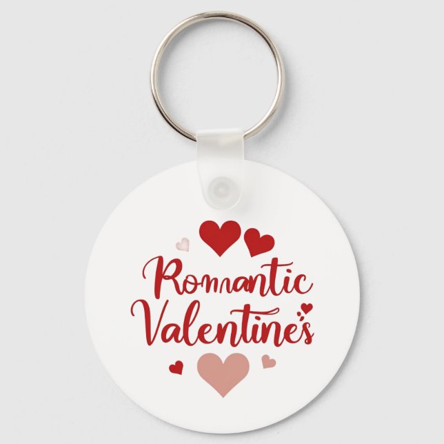 Minimal Valentine’s Day Love Typography Design | R Schlüsselanhänger (Vorderseite)