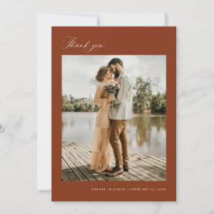Minimal Vielen Dank für Ihre Hochzeitskarte für Fo Dankeskarte