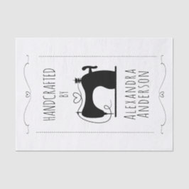 Minimal Vintage Sewing Machine Hand Craft Seidenpapier
