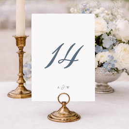 Minimal Wedding Table Numbers 1–29 Dankeskarte