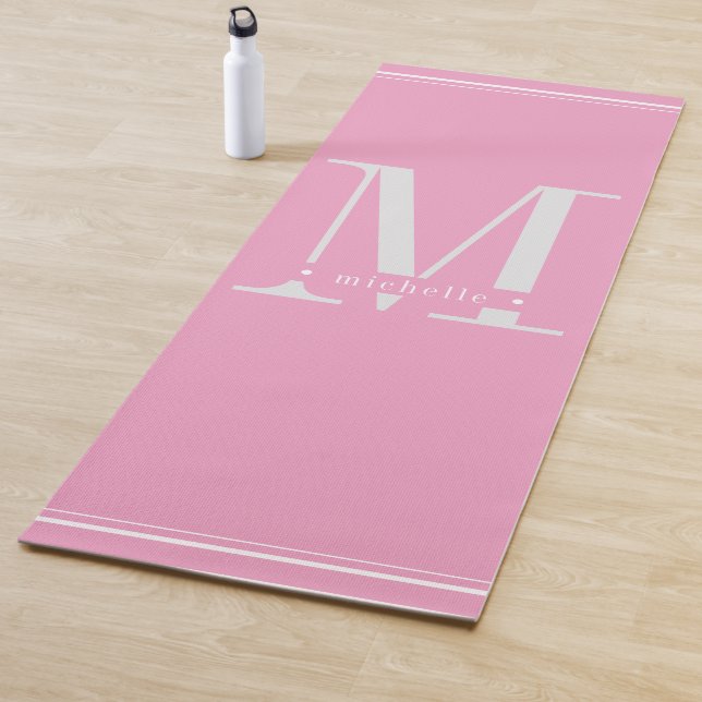 Minimal weich, rosa und weiß yogamatte (Beispiel)