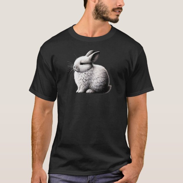 Minimal Whiskers - Friedliche Sonnenkunst durch TS T-Shirt (Vorderseite)