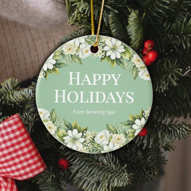 Minimal White & Sage Spa Ornament (Von Creator hochgeladen)