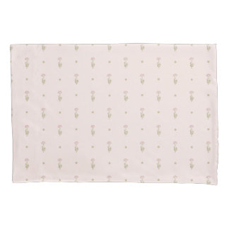 Minimal Wildflower Pattern with Dots Kissenbezug