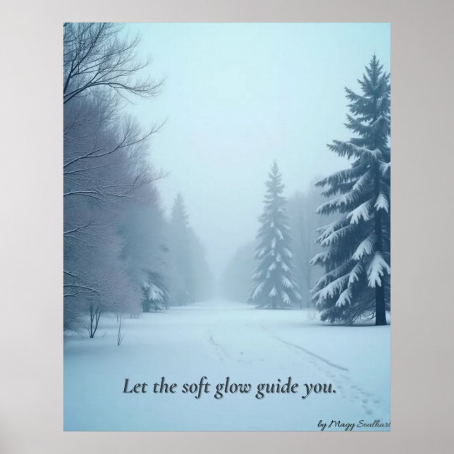 Minimal Winter Calm Poster – Neutral Wall Art (Vorne)