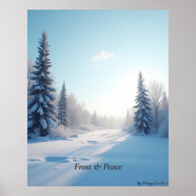Minimal Winter Calm Poster – Neutral Wall Art (Vorne)