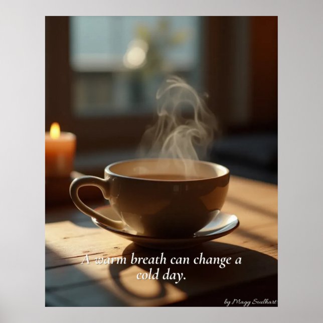 Minimal Winter Calm Poster – Neutral Wall Art (Vorne)