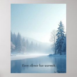 Minimal Winter Calm Poster – Neutral Wall Art