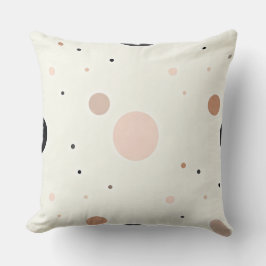 Minimal Winter Dot Pattern, Soft Cozy Neutrals Kissen