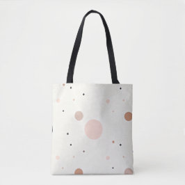 Minimal Winter Dot Pattern, Soft Cozy Neutrals Tasche