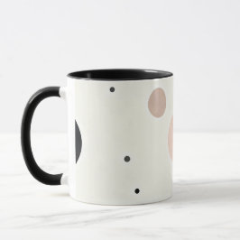 Minimal Winter Dot Pattern, Soft Cozy Neutrals Tasse