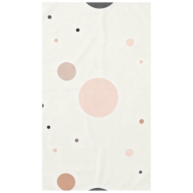 Minimal Winter Dot Pattern, Soft Cozy Neutrals Tischdecke (Vorderseite)