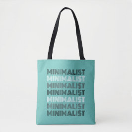 minimalblau wiederverwendbare Totbeutel, Text bear Tasche