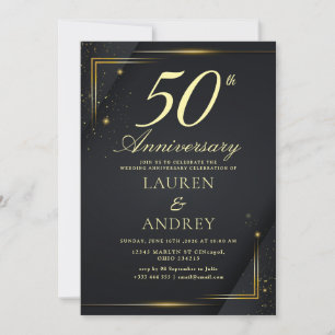 Minimale 50. Hochzeitstag-Einladung Einladung