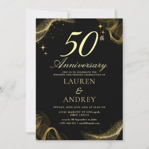 Minimale 50. Hochzeitstag-Einladung Einladung