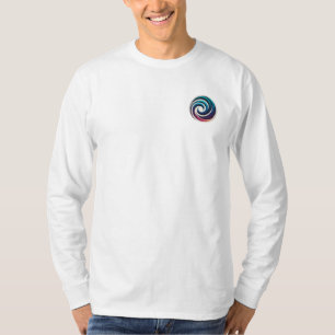 Minimale abstrakte Farb-Spiral-Kreis-Gestaltung T-Shirt