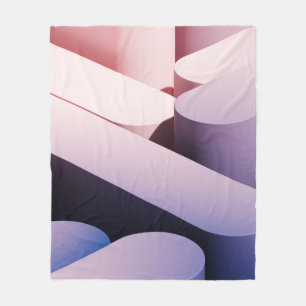 Minimale abstrakte Mockup-Hintergrund. Blau und Ro Fleecedecke