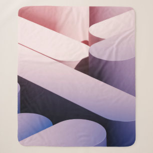Minimale abstrakte Mockup-Hintergrund. Blau und Ro Sherpadecke