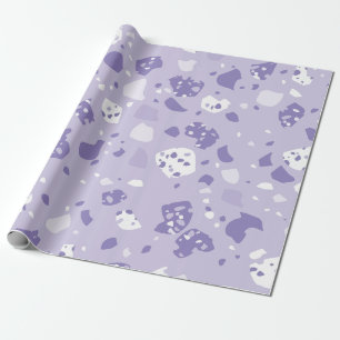 Minimale abstrakte violette Muster Geschenkpapier