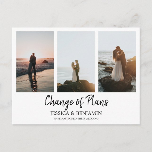 Minimale Änderung von Plänen mit FotoCollage Postkarte (Vorderseite)