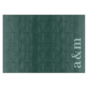 Minimale Anfangsbuchstaben-Monogramm eines Paares  Schneidebrett