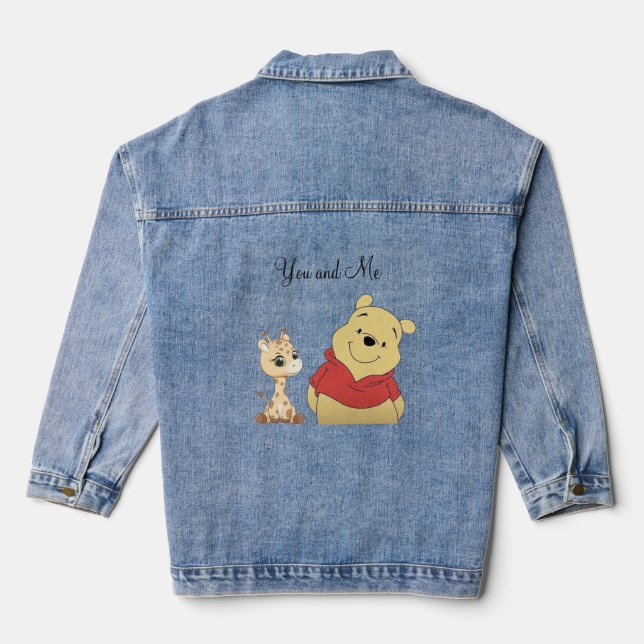 Minimale Animal-Denimjacke Jeansjacke (Rückseite)