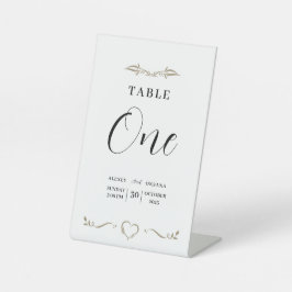 Minimale Anzeichen für Hochzeiten Sockelschild