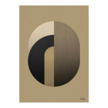 Minimale Art Deco Bogenwandkunst | Luxuriöses Gold