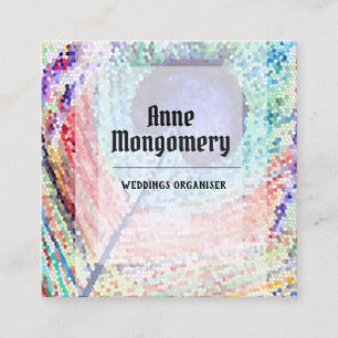 Minimale Art Square Business Card Quadratische Visitenkarte