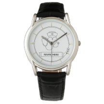 Minimale Arztschwester-Uhr Personalisiertes Gesund