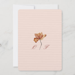 Minimale, ästhetische und weiche Visitenkarte Einladung