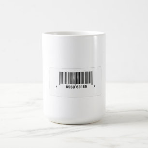 Minimale Barcode-Gestaltung Kaffeetasse