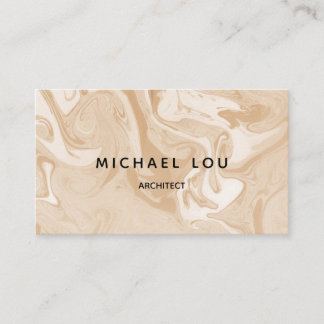 Minimale beige Marmortextur Moderne Visitenkarte