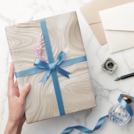 Minimale Beige Sandwelle Warme Abstrakte Struktur Geschenkpapier