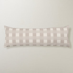 Minimale beige Schachbrettmuster Seitenschläferkissen