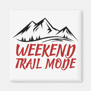 Minimale Bergaufkleber für Outdoor-Freunde Magnet
