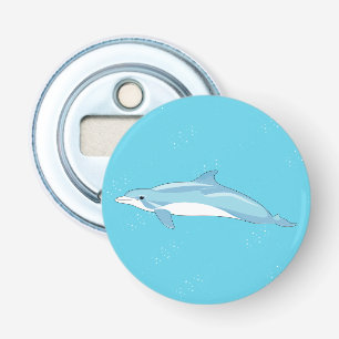 Minimale Blaue Delfin-Ozean-Kunst Flaschenöffner