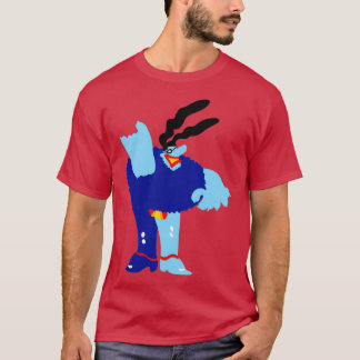 Minimale Blaue Gemeinheit T-Shirt