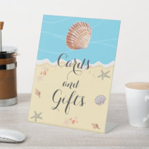 Minimale Blaue Ozean-Sommerhochzeitskarten und Ges