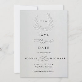 Minimale Blindprägung Faux-Blind Cotton Save-The-D Save The Date