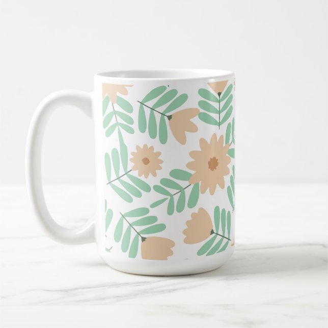 Minimale Blume Kaffeetasse (Links)